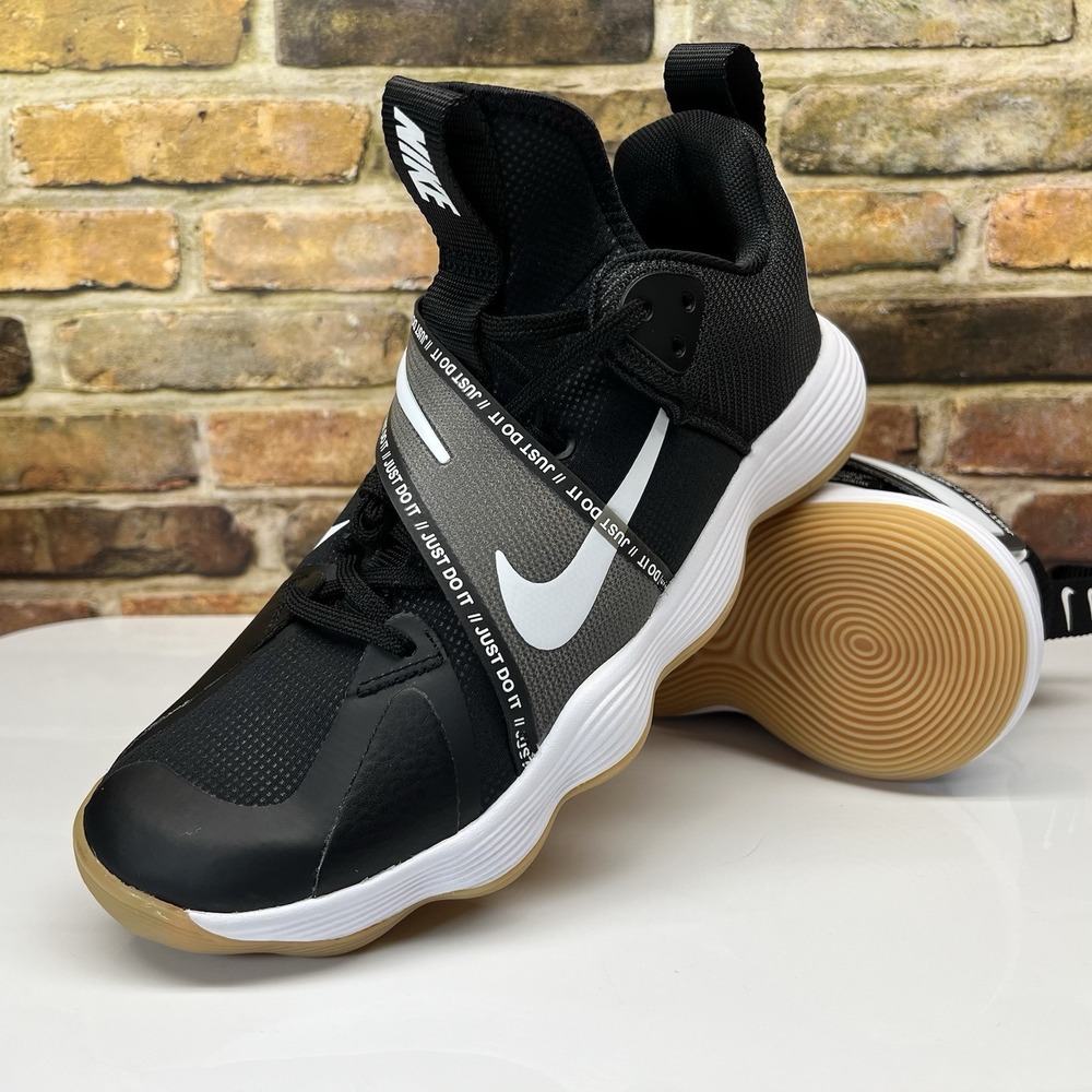 Nike React HyperSet Volleyball Shoes Black White Mens Size 10.5 Sample Issue